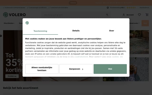 Screenshot of volero.nl