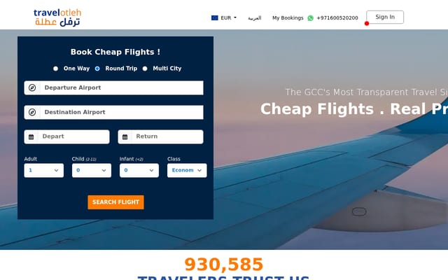 Screenshot of travelotleh.com
