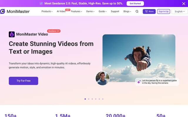 Screenshot of monimaster.com