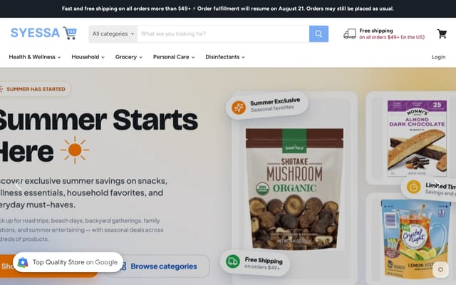 Screenshot of syessa.com