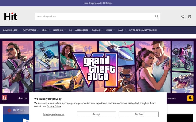 Screenshot of hit.co.uk