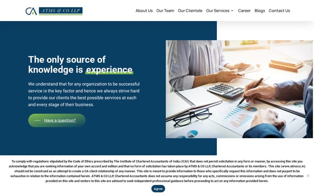 Screenshot of atmsco.in