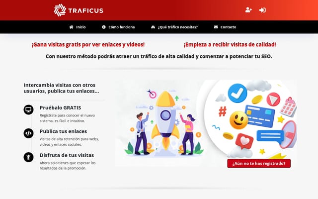 Screenshot of traficus.com