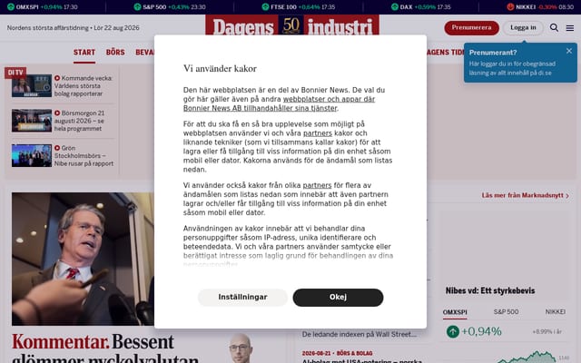 Screenshot of di.se