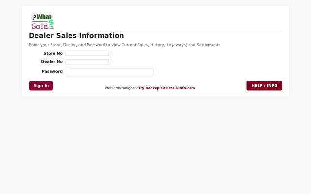 Screenshot of what-sold.com