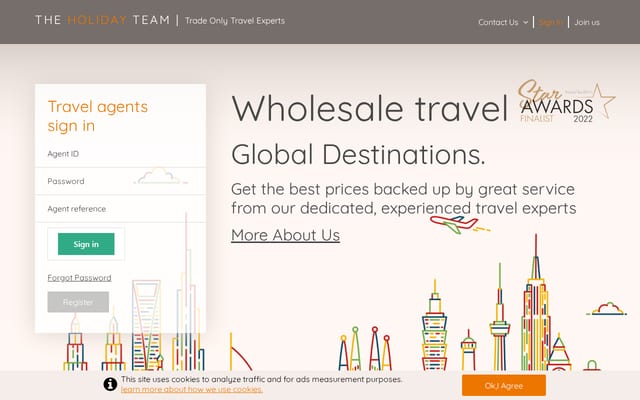 Screenshot of theholidayteam.co.uk
