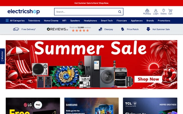 Screenshot of electricshop.com