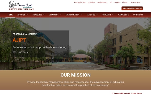 Screenshot of ajipt.org