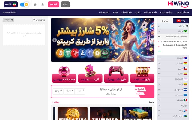 Screenshot of hiwino.com