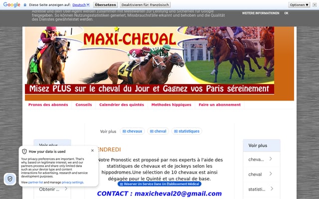 Screenshot of maxi-cheval.blogspot.com