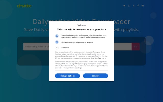 Screenshot of dmvideo.download