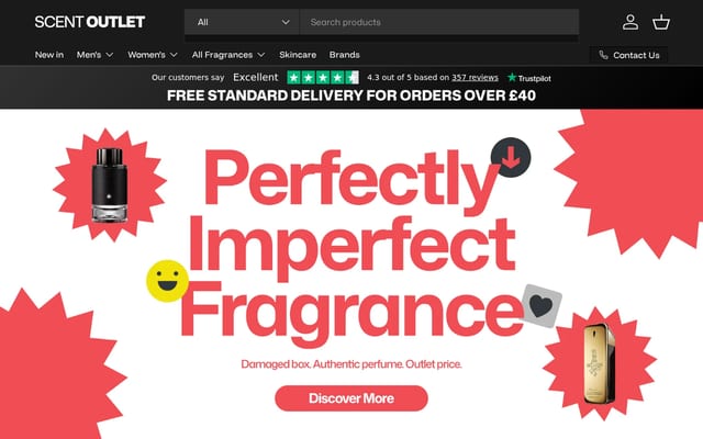 Screenshot of scent-outlet.com