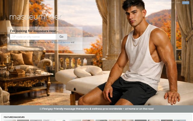 Screenshot of massuerfinder.com