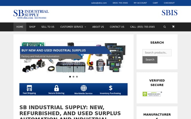 Screenshot of sbindustrialsupply.com