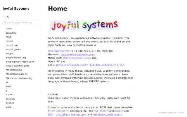 Screenshot of joyful.com