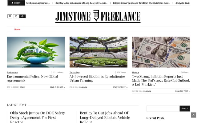Screenshot of jimstonefreelance.com