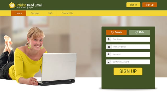 Screenshot of paid-to-read-email.com
