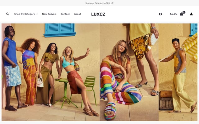 Screenshot of luxcz.com