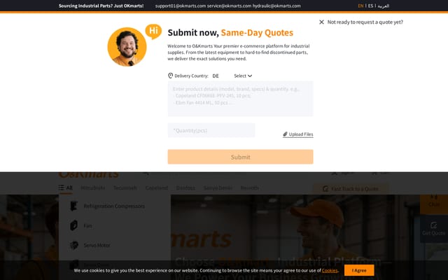 Screenshot of okmarts.com