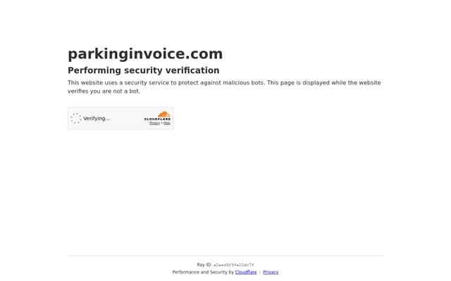 Screenshot of parkinginvoice.com