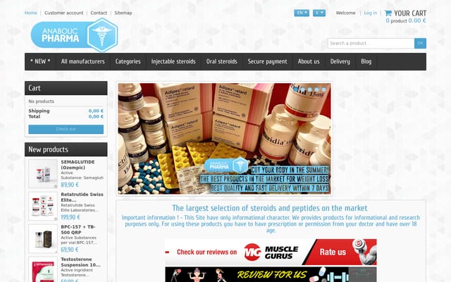 Screenshot of anabolic-pharma.org