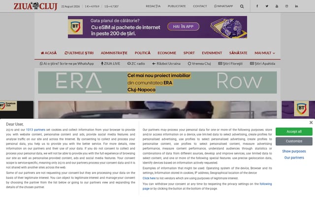 Screenshot of zcj.ro