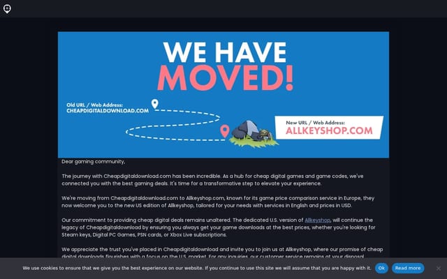 Screenshot of cheapdigitaldownload.com