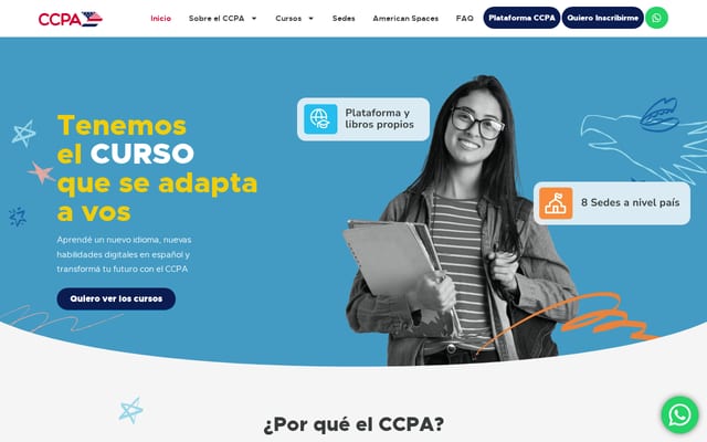 Screenshot of ccpa.edu.py