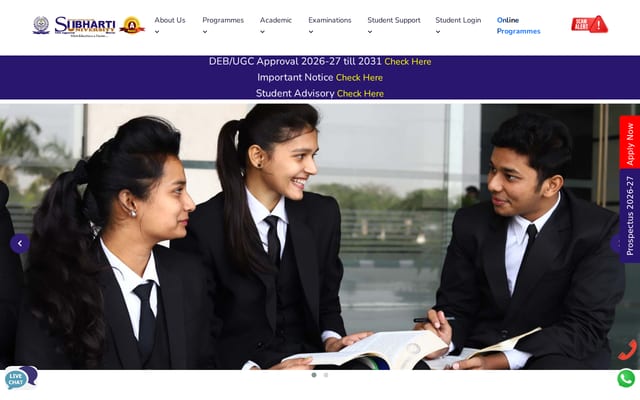Screenshot of subhartidde.com