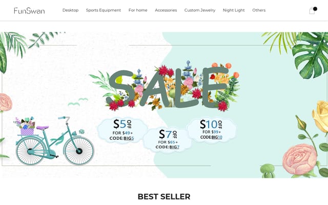Screenshot of funswan.com