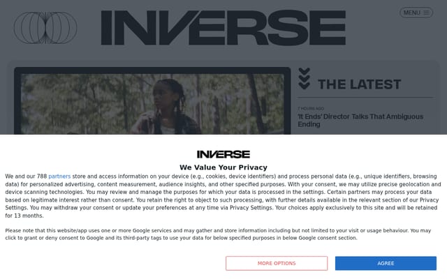 Screenshot of inverse.com