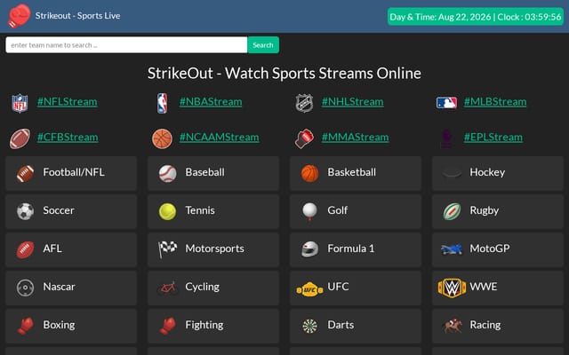 Screenshot of strikeout.im