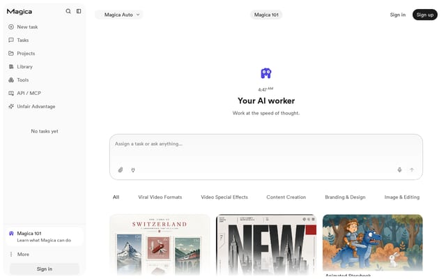 Screenshot of galaxy.ai