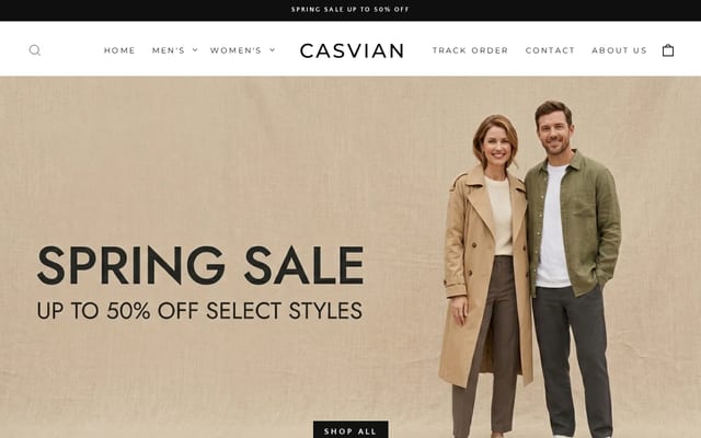 Screenshot of casvian.com