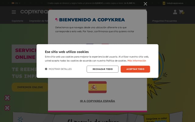 Screenshot of copykrea.es