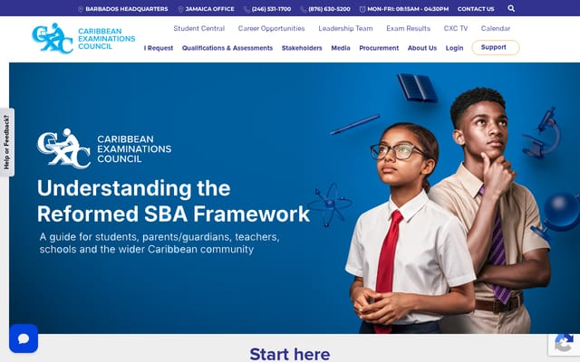 Screenshot of cxc.org