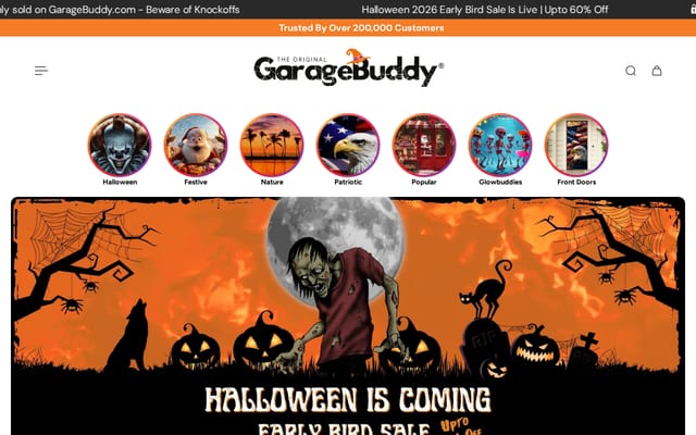Screenshot of garagebuddy.com