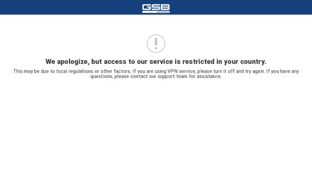 Screenshot of gsb.ug