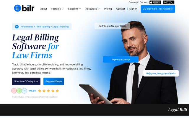 Screenshot of getbilr.com