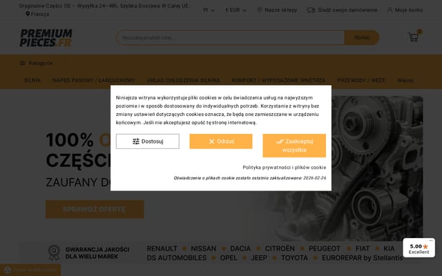 Screenshot of premiumpieces.fr
