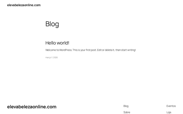 Screenshot of elevabelezaonline.com