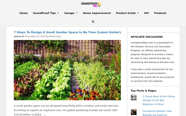 Screenshot of soundproofidea.com