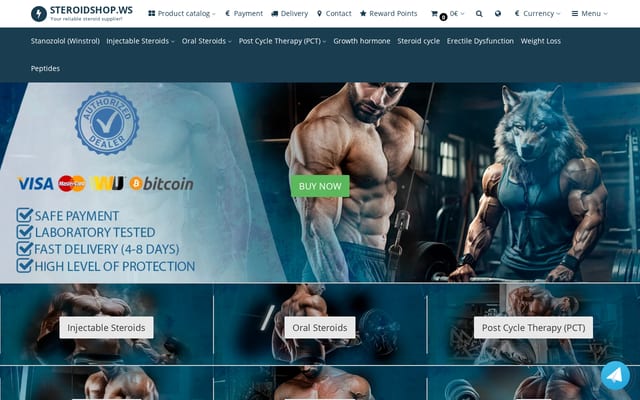 Screenshot of steroidshop.ws