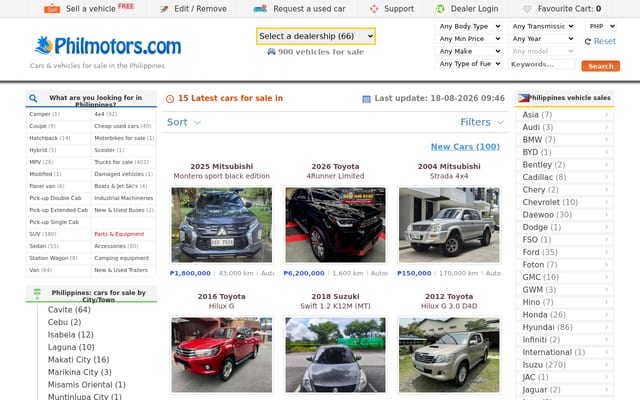 Screenshot of philmotors.com