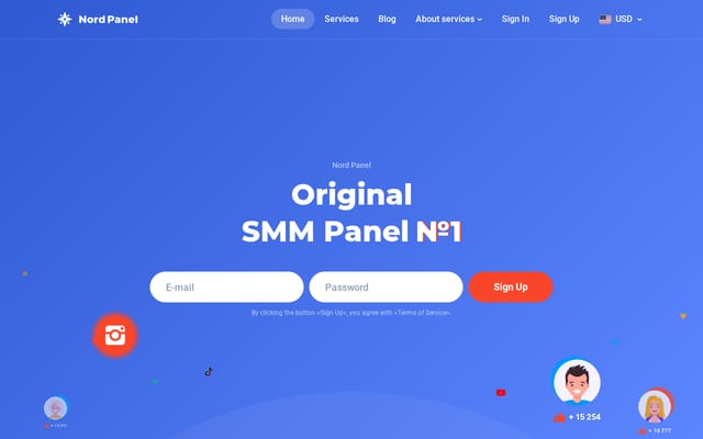 Screenshot of nordpanel.net