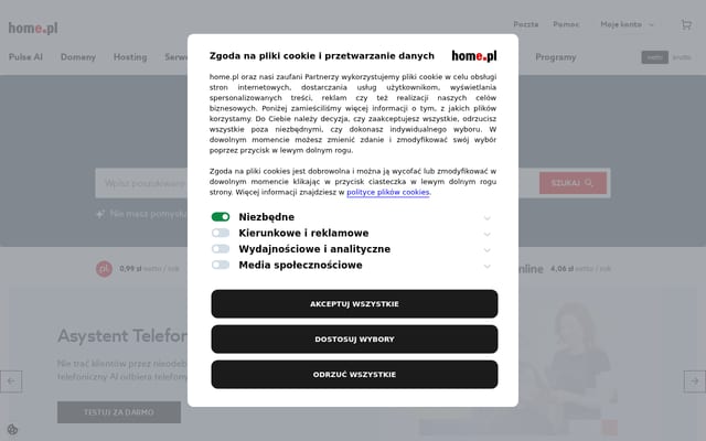 Screenshot of home.pl