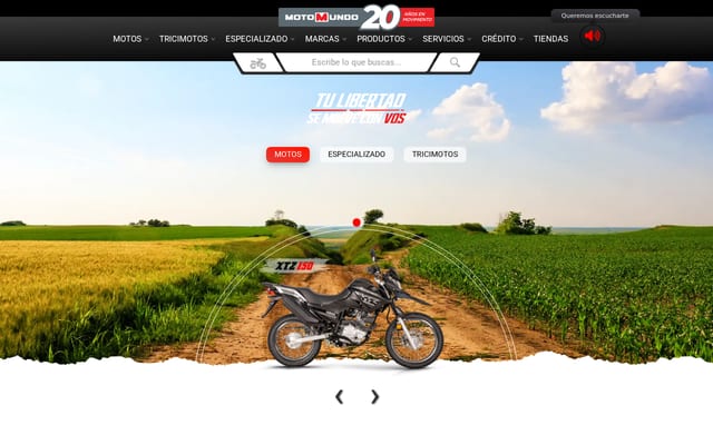 Screenshot of motomundohn.com