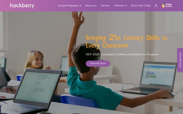 Screenshot of hackberrykids.com