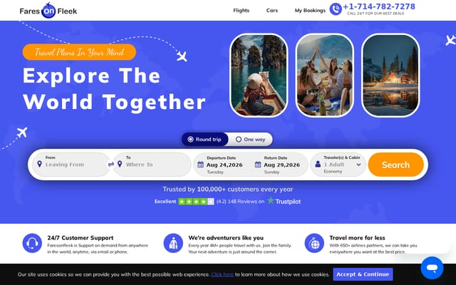 Screenshot of faresonfleek.com
