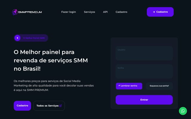 Screenshot of smmpremium.net